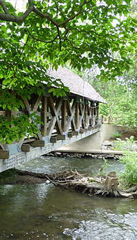 Naperville River Walk Covered Bridge